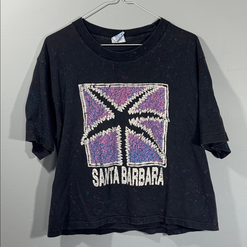 Vintage Cal Cru Santa Barbara Oversized Crop Top One Size